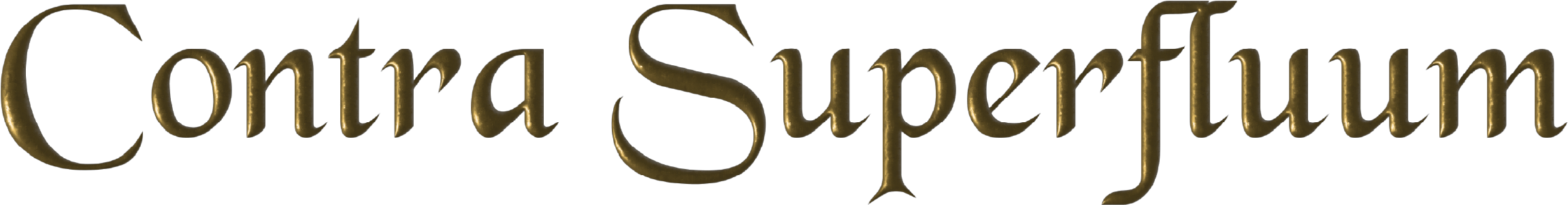 Contra Superfluum